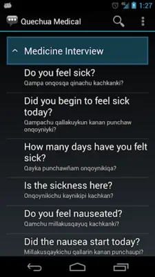 Quechua Medical android App screenshot 7