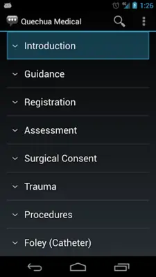 Quechua Medical android App screenshot 8